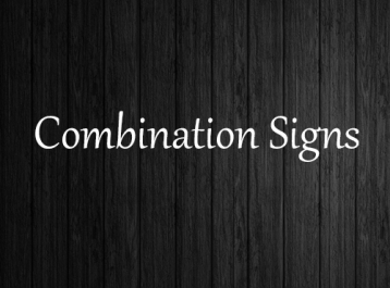 Combination Signs