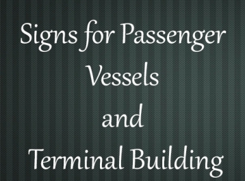 Signs for Passenger Vessels and Terminal Building