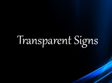 Transparent Signs